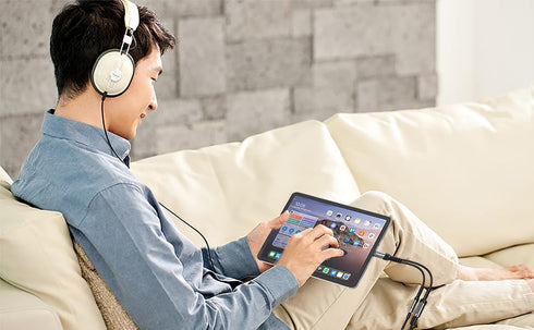 2 in 1 USB C to 3.5mm Headphone & Charger Adapter, PD 60W Fast Charging, Type C to Aux Audio Jack