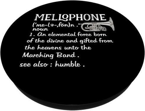 Marching Band Gifts Mellophone Shirt Mellophone Lyre PopSockets Standard PopGrip