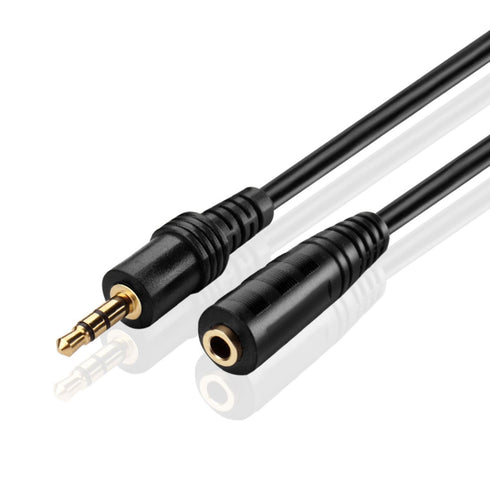 TNP AUX Headphone 3.5mm Extension Cable (3 Feet) - Male to Female Audio Auxiliary Jack Adapter