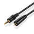 TNP AUX Headphone 3.5mm Extension Cable (3 Feet) - Male to Female Audio Auxiliary Jack Adapter