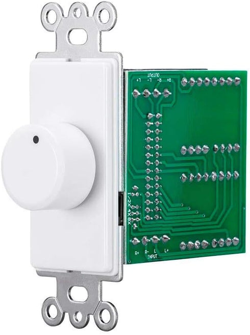 Monoprice 100W Rotary Impedance Matching Speaker Volume Control with Color Kit, Connect Multiple Speaker Pairs to a Single Power Amplifier or Receiver