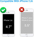 Mitywah Waterproof iPhone 7/8 Case - Heavy Duty Metal, Full Body Protection, Shockproof, Dustproof, Military Grade