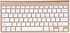 Keyboard Mouse Combo, 2.4GHz Slim Waterproof Keyboard and Mouse Kit for Desktop, Computer, PC (Gold)