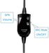 M214C 2.5mm Headset with Microphone & Volume Mute Controls, Compatible with Polycom321, CiscoSPA303, UnidenDECT, AT&T