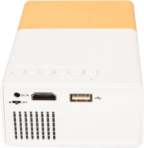 Mini Projector, 4:3 FHD 1080P Portable Video Projector Compatible with AV VGA USB HDMI for Home Theater