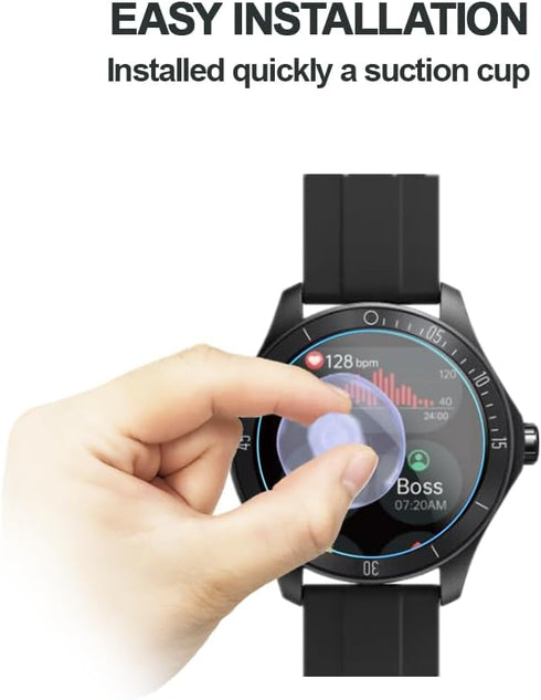 Screen Protector for IDW18 Fitness Smart Watch, 9H Tempered Glass Protective Film Compatible for Quican IDW18 / TOOBUR IDW18 Smart Watch (3PCS)