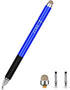 Stylus Pen 2 in 1 Fine Point & Mesh Tip for Touch Screen - Compatible for Tablet and Cellphone, 1Pc Blue
