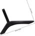 KALLORY Setup TV Stand Tabletop Base with Screws Metal TV Holder Support Suitable for Desktop Use and Home