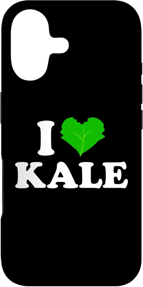 I Love Kale I Heart Kale Brassica Green Leaf Salad Veg Vegan Garden Farm Case
