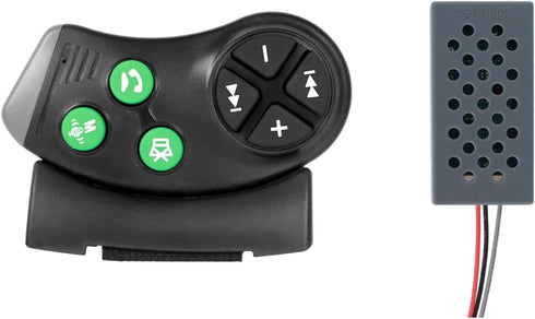 Hikity Universal Wireless Bluetooth Steering Wheel Controller for Car Stereo, Hands-Free Call/Music/Video, Easy