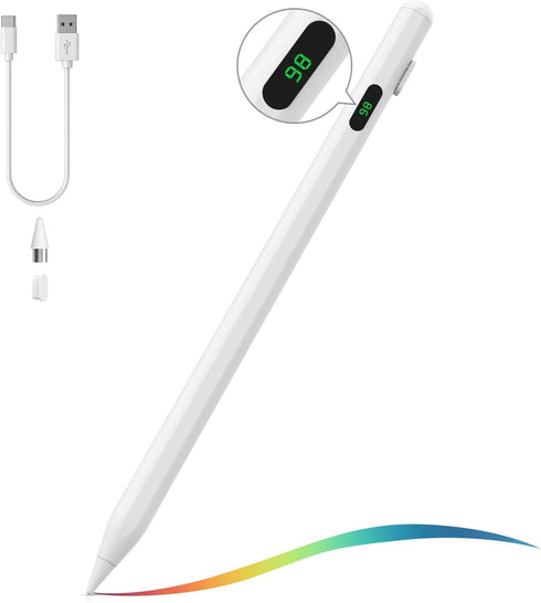 Generic Active Stylus Pen for Touchscreen Devices Universal Capacitive Pen with LED Battery
