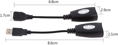 USB to RJ45 Ethernet Adapter, USB 2.0 Network Extender Cable for USB Cameras, Printers, Web Cameras, Keyboard