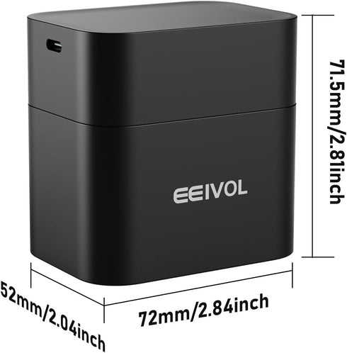GrnOas.E 8 Pack 1.5V 3600mWh, 350mA, IP67 Rechargeable AA Batteries & Fast Charger, Integrated Charging Box