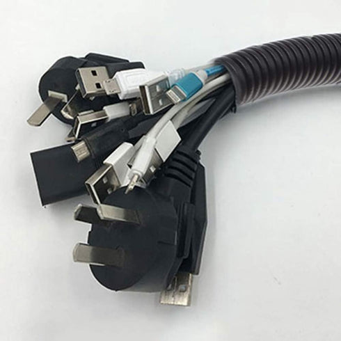 PIVBY 30 ft Dog Cat Cord Protector Wire Loom Tubing for Electric Wires Chewing by Pets - Manages Open Cables