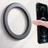 Magnetic Ring Holder for iPhone 14 13 12, Magnet Wall Mobile Phone Holder for Magsafe Case, Black