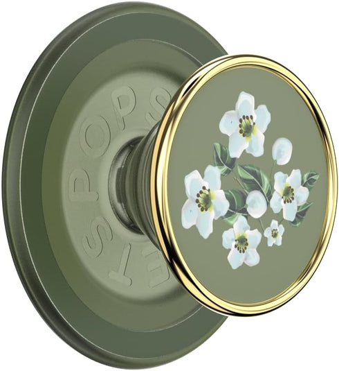 PopSockets Floral Relief Phone Grip Compatible with MagSafe, Wireless Charging Phone Holder