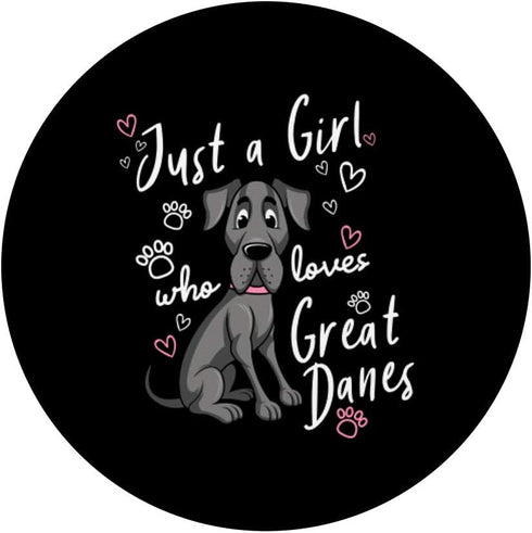 Funny Great Dane Dog Owner PopSockets PopGrip, Swappable Grip for Phones & Tablets