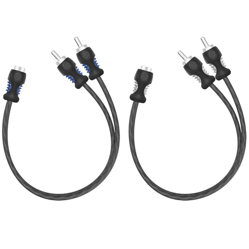 RECOIL R1F2M 99.99% Oxygen Free Copper 1 Female to 2 Male RCA