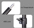 LSYRIA 18"-23" 1/4" 2kg Camera Desk Mount with C Clamp, Adjustable Desktop Light Stands with Ball Heads Cold Shoe