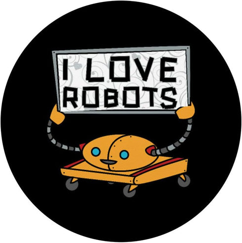 I Love Robots - Kids Robotics PopSockets Grip and Stand for Phones & Tablets