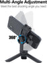 Generic 16/15/14 Mini Tripod with Phone Holder & Dual Cold Shoe Mount - Universal Smartphone Stand for iPhone Pro Max