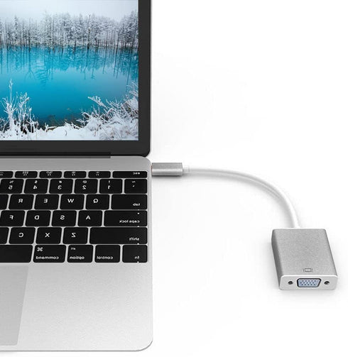 USB-C to VGA Adapter, USB 3.1 Type C to VGA Converter Compatible with MacBook Pro, Dell XPS 13/15, Surface Book 2