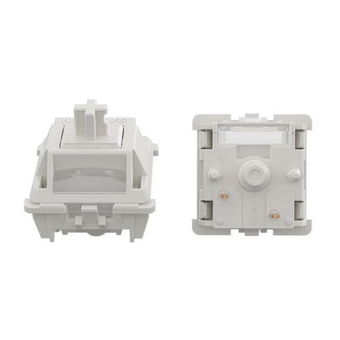 Gateron Smoothie Keyboard Switches, Creamy 5-Pin Switches, Factory Pre-lubed, 40gf White Switches for MX Mechanical
