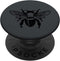 PopSockets Standard PopGrip: Black Color Effect of Honeybee on Dark Grey Grip
