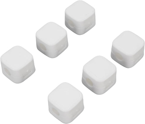 6pcs ZJchao Magnetic Cable Clips Cord Holder Desk Wire Management Keeper Home Office Car Nightstand (White)