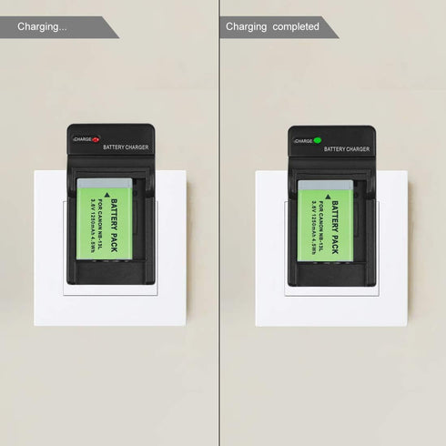 NB-13L Battery Charger for Canon PowerShot G1 X Mark III, G7 X, G9 X, SX720 HS, SX730 HS, SX740 HS and More