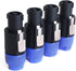 NANYI NL4FC Speakon Cable, 4 Pole Speaker Plug Compatible with Neutrik NL4FC, NL4FX, NLT4X - 4 Pack