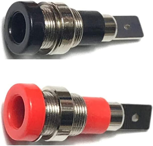 10Pcs 4mm Banana Jack Socket Female Adapter Panel Mount Binding Post for 4mm Banana Plug Connectors