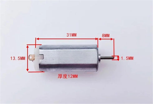 ATNVSE 3V-6V 20000RPM 1Pcs Mini Brush Motor DC High Speed Large Torque DIY Technology Production Toy Car Boat Models