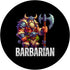Dwarf Barbarian Fantasy Tabletop RPG Roleplaying Gamer PopSockets Standard PopGrip
