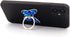 Butterfly Cell Phone Ring Holder, 360° Rotation Finger Grip Stand Compatible with All Smartphones (Blue)