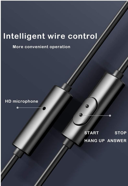 5 Pack Earbud Headphones Wholesale, In-Ear Mic 3.5mm Electronics Wired Headphones for iOS, Android, Gaming