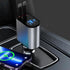 Retractable Phone Charger - Fast Car Charger USB C, 4 in 1 Retractable Car Charger for Apple and Android USB C - Car