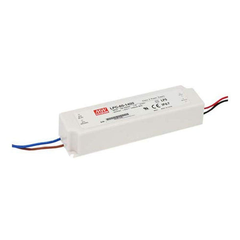 MEAN WELL LPC-60-1050 AC to DC LED Driver, Enclosed Power Supply, 9 to 48 Volts, 1.05 Amps, 50.4 Watts