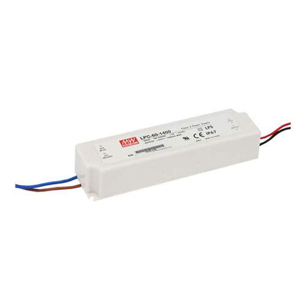 MEAN WELL LPC-60-1050 AC to DC LED Driver, Enclosed Power Supply, 9 to 48 Volts, 1.05 Amps, 50.4 Watts