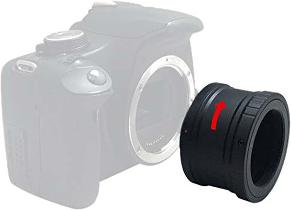 Astromania Canon EOS-M T2 Mount Lens Adapter - for Canon EOS-M Camera System Telescope/Spotting Scope Accessories