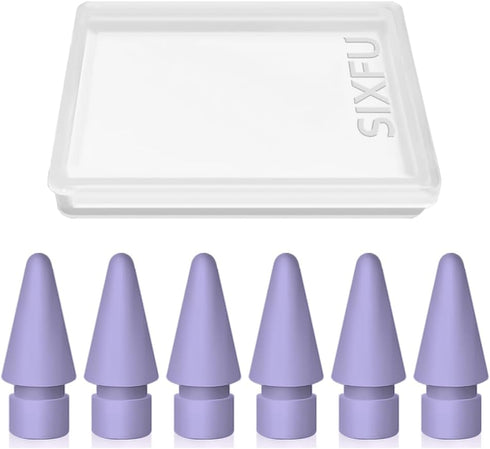 SIXFU 6 Pack Tips for Apple Pencil tip, Apple Pen Tip Compatible with