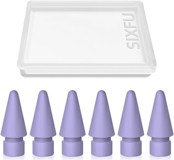 SIXFU 6 Pack Tips for Apple Pencil tip, Apple Pen Tip Compatible with