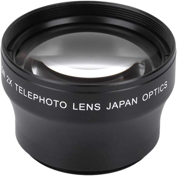 Telephoto Lens with Lens Case, 37mm 2X Conversion Lens for Any Camera with 37mm Lens Thread