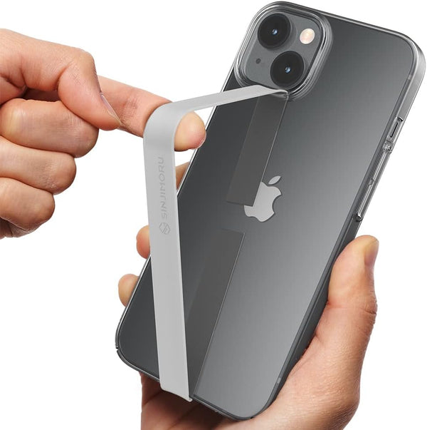 Sinjimoru Stretchable Silicone Phone Strap, Flexible Grip Holder for iPhone & Android, Secure Phone Loops with Wireless