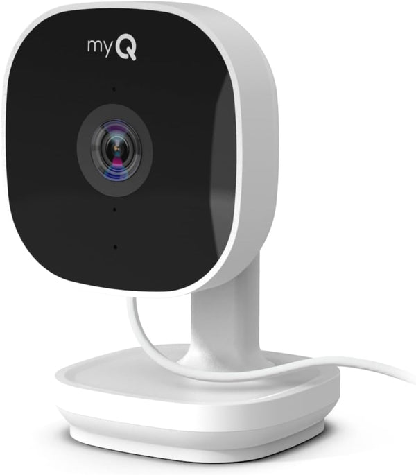 myQ Smart Indoor Security Camera – 1080p HD Video, Night Vision, Motion Detection, Two-Way Audio, Smartphone Control