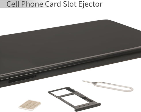 PinQiongZhe 100Piece Stainless Steel SIM Tray Removal Tool Kit - SIM Ejector pins and Hole-Opening Removal Needles