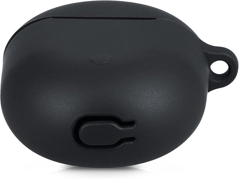 kwmobile Silicone Cover Holder Case for Xiaomi Redmi Airdots 3 Pro/Buds 3 Pro - Black