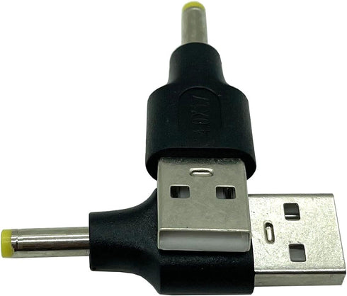 USB to DC Adapter, 2-Pack USB 2.0 A Male to DC 4.0 x 1.7mm Male Power Adapter for Charging Electronic Devices