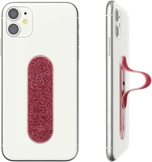 Momostick Flatstick, Cell Phone Finger Grip Strap Holder, Slim Finger Loop Selfie Grip Compatible with Most Smartphones