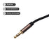 MECCANIXITY 3.5mm TRS Aux Cable Male to Male, 10ft Nylon Braided HiFi Headphone Cord for Phone Speaker Echo, Brown